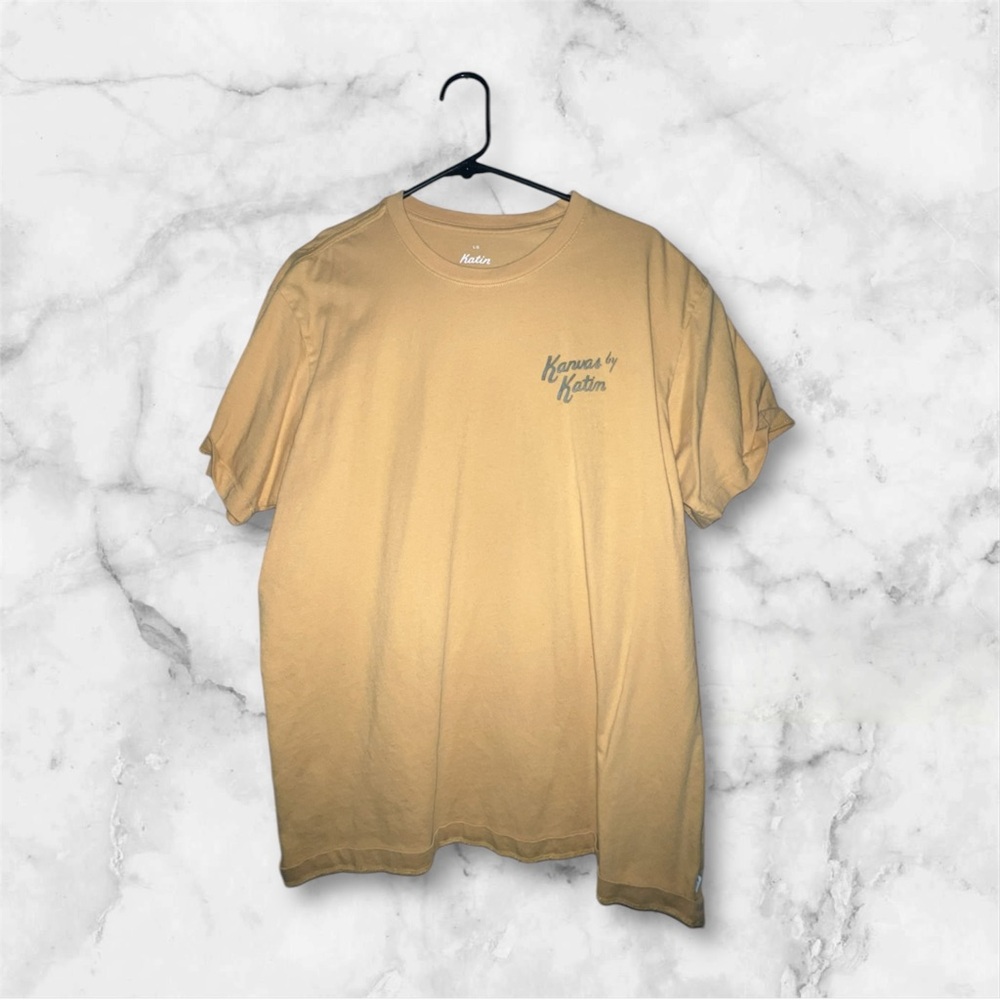 Yellow Cotton Large “Kansas by Katin” T-Shirt